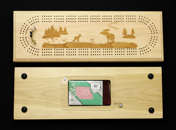 Three Track Cribbage Board